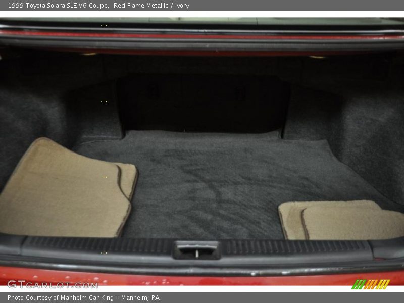 Red Flame Metallic / Ivory 1999 Toyota Solara SLE V6 Coupe