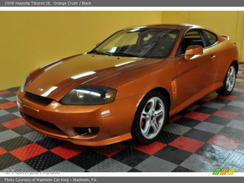 Orange Crush / Black 2006 Hyundai Tiburon SE