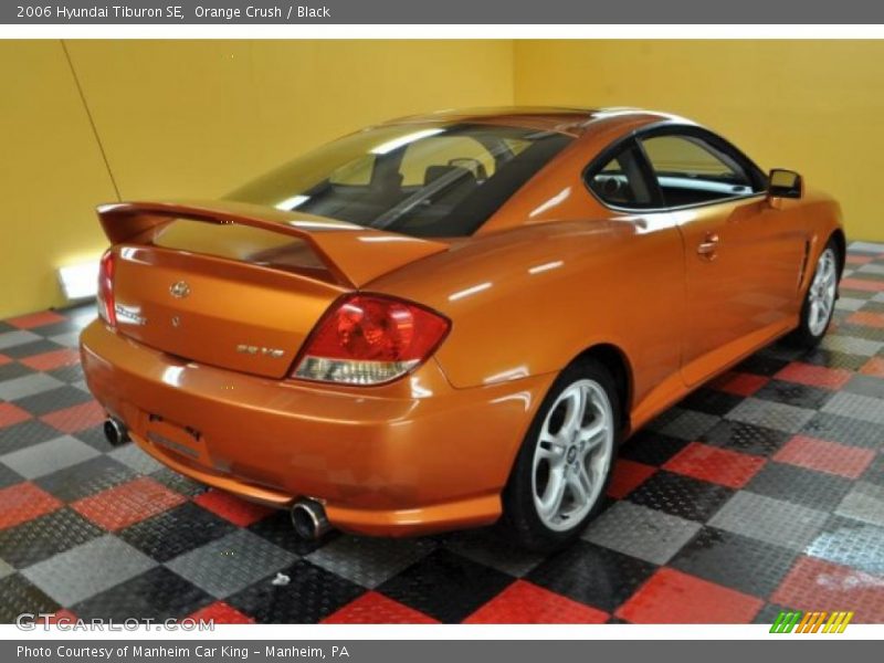 Orange Crush / Black 2006 Hyundai Tiburon SE