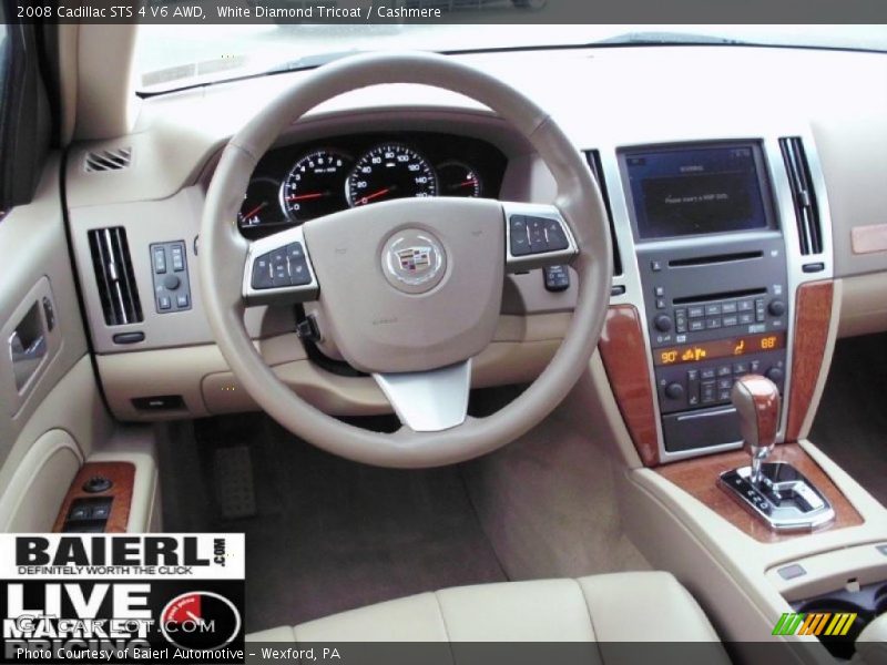 White Diamond Tricoat / Cashmere 2008 Cadillac STS 4 V6 AWD