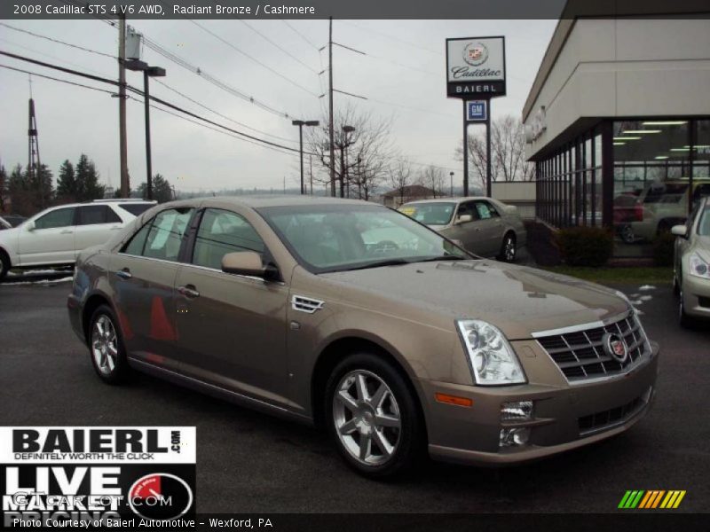 Radiant Bronze / Cashmere 2008 Cadillac STS 4 V6 AWD