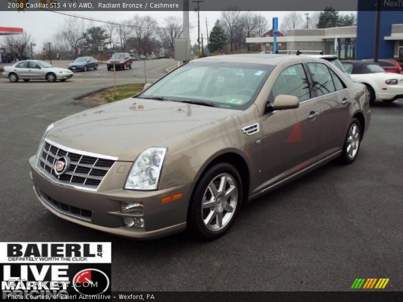 Radiant Bronze / Cashmere 2008 Cadillac STS 4 V6 AWD