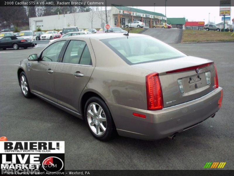 Radiant Bronze / Cashmere 2008 Cadillac STS 4 V6 AWD