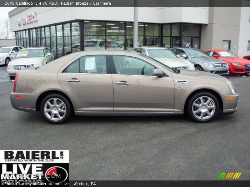 Radiant Bronze / Cashmere 2008 Cadillac STS 4 V6 AWD