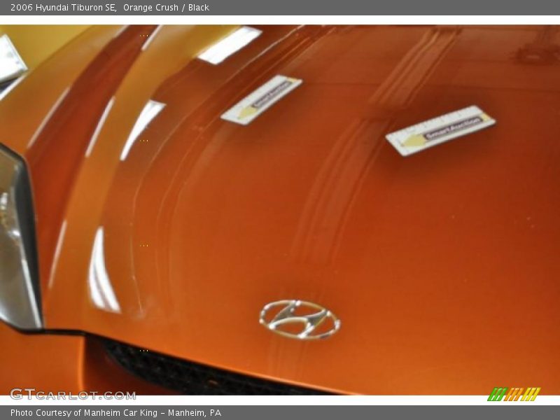 Orange Crush / Black 2006 Hyundai Tiburon SE