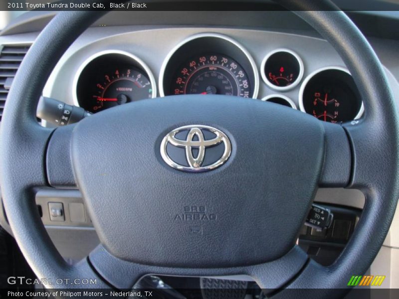 Black / Black 2011 Toyota Tundra Double Cab