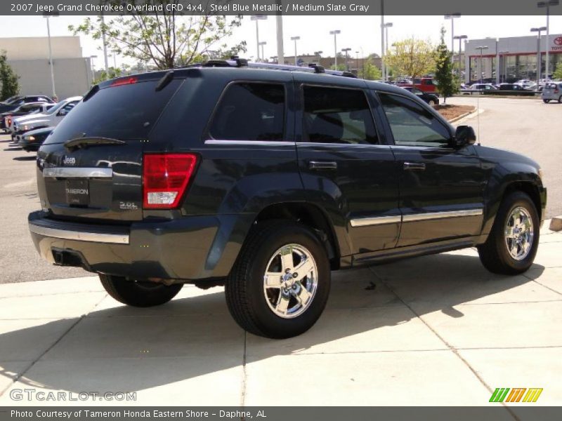 Steel Blue Metallic / Medium Slate Gray 2007 Jeep Grand Cherokee Overland CRD 4x4