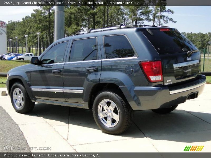 Steel Blue Metallic / Medium Slate Gray 2007 Jeep Grand Cherokee Overland CRD 4x4