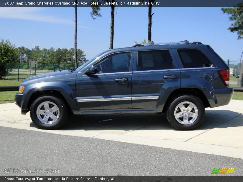 Steel Blue Metallic / Medium Slate Gray 2007 Jeep Grand Cherokee Overland CRD 4x4
