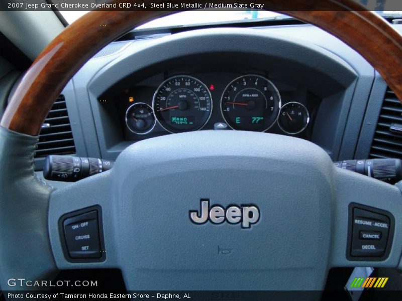 Steel Blue Metallic / Medium Slate Gray 2007 Jeep Grand Cherokee Overland CRD 4x4