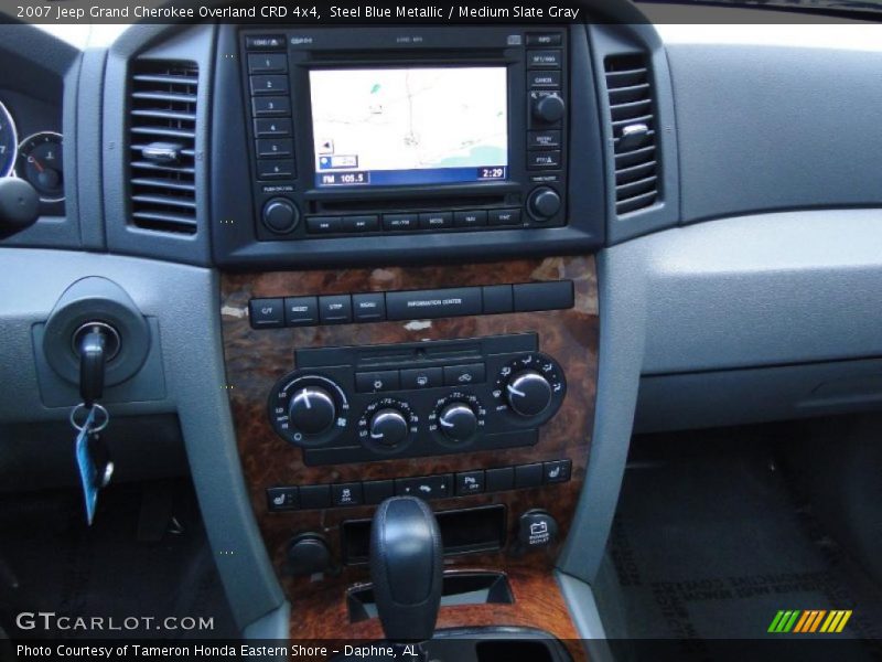 Steel Blue Metallic / Medium Slate Gray 2007 Jeep Grand Cherokee Overland CRD 4x4