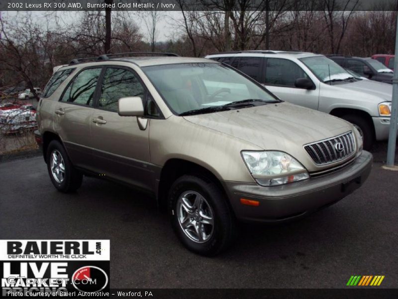 Burnished Gold Metallic / Ivory 2002 Lexus RX 300 AWD