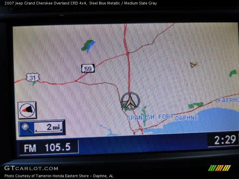 Steel Blue Metallic / Medium Slate Gray 2007 Jeep Grand Cherokee Overland CRD 4x4