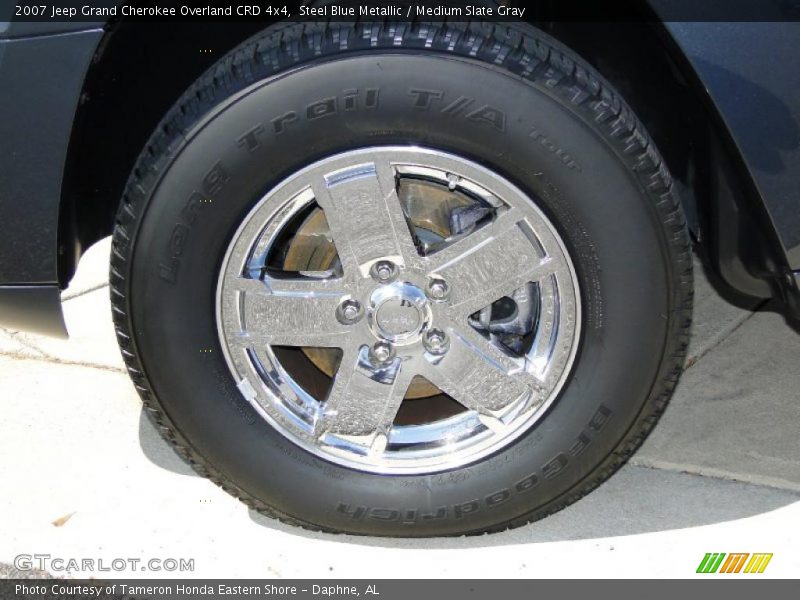 Steel Blue Metallic / Medium Slate Gray 2007 Jeep Grand Cherokee Overland CRD 4x4
