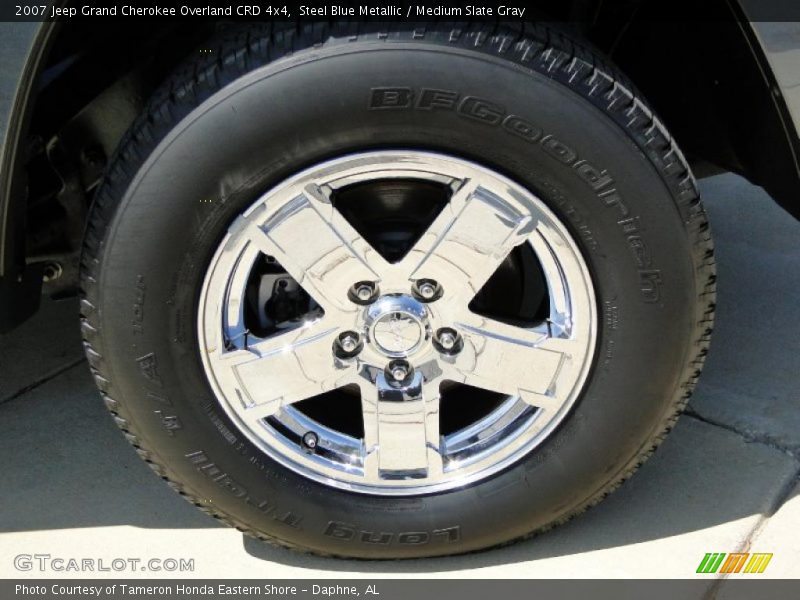 Steel Blue Metallic / Medium Slate Gray 2007 Jeep Grand Cherokee Overland CRD 4x4