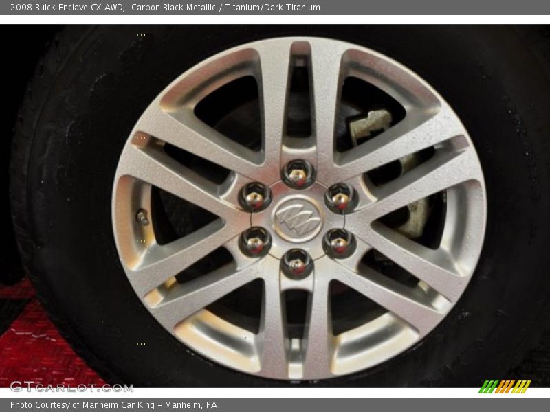 Carbon Black Metallic / Titanium/Dark Titanium 2008 Buick Enclave CX AWD
