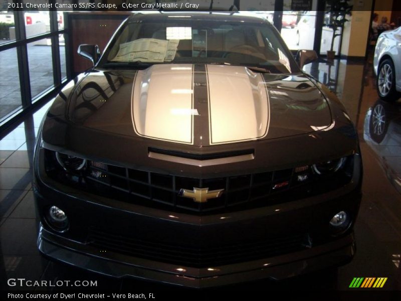 Cyber Gray Metallic / Gray 2011 Chevrolet Camaro SS/RS Coupe