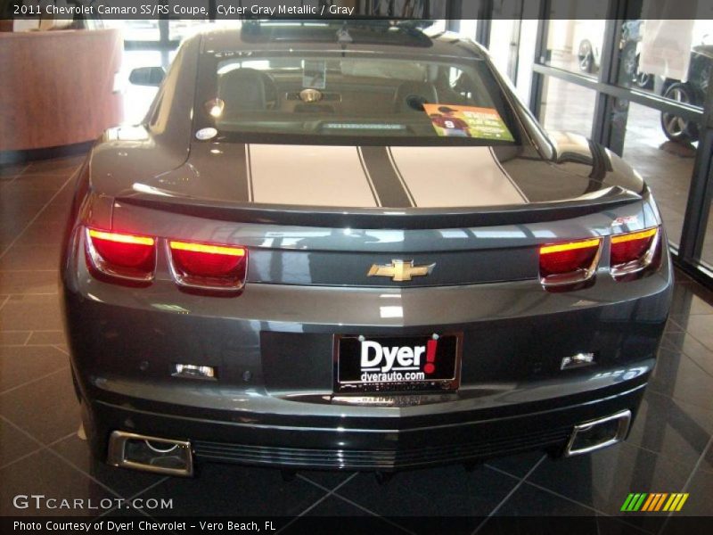 Cyber Gray Metallic / Gray 2011 Chevrolet Camaro SS/RS Coupe