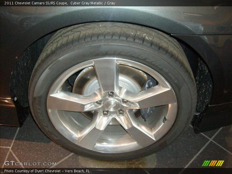 Cyber Gray Metallic / Gray 2011 Chevrolet Camaro SS/RS Coupe