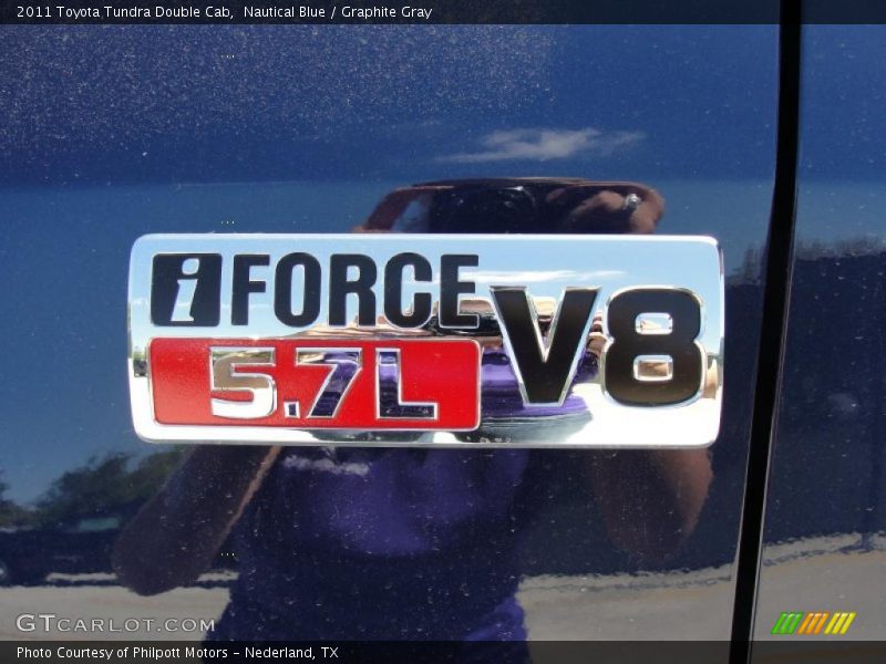 Nautical Blue / Graphite Gray 2011 Toyota Tundra Double Cab
