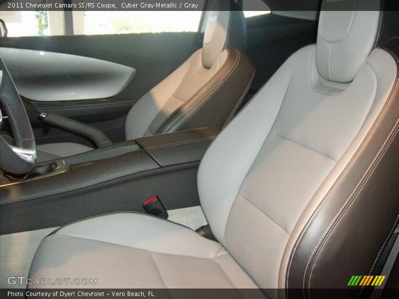 Cyber Gray Metallic / Gray 2011 Chevrolet Camaro SS/RS Coupe