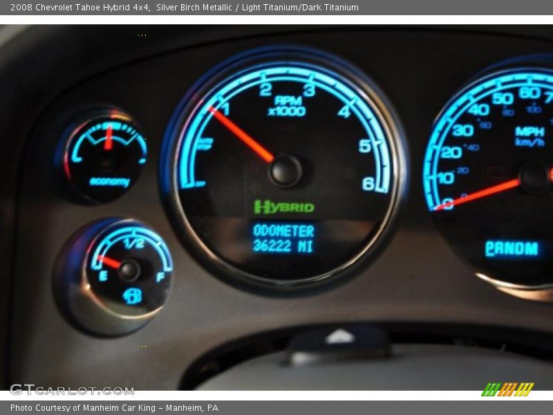 Silver Birch Metallic / Light Titanium/Dark Titanium 2008 Chevrolet Tahoe Hybrid 4x4