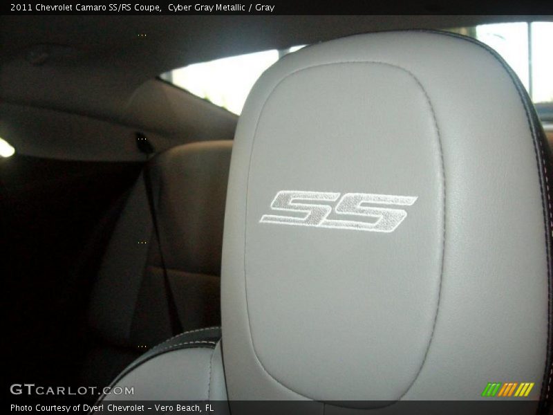 Cyber Gray Metallic / Gray 2011 Chevrolet Camaro SS/RS Coupe