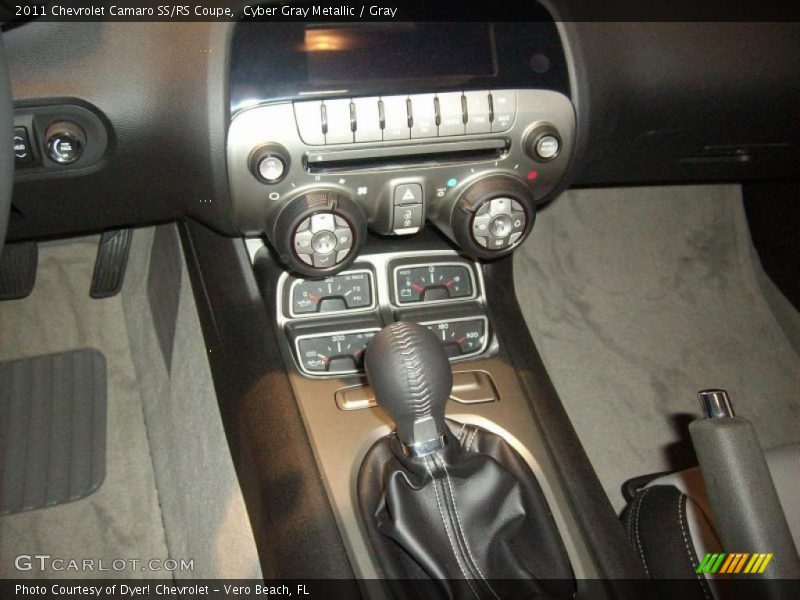 Cyber Gray Metallic / Gray 2011 Chevrolet Camaro SS/RS Coupe