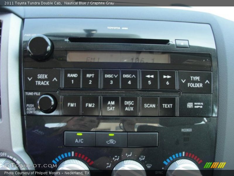 Nautical Blue / Graphite Gray 2011 Toyota Tundra Double Cab