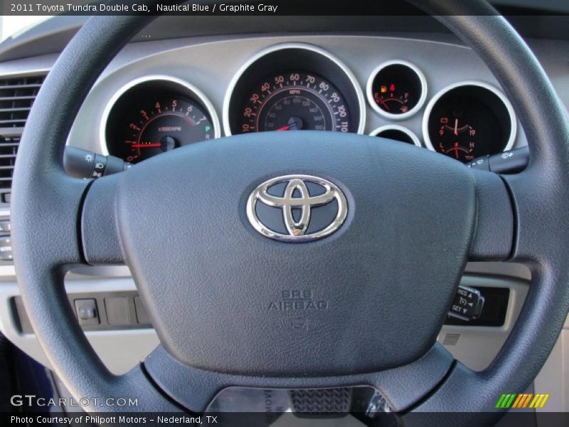 Nautical Blue / Graphite Gray 2011 Toyota Tundra Double Cab