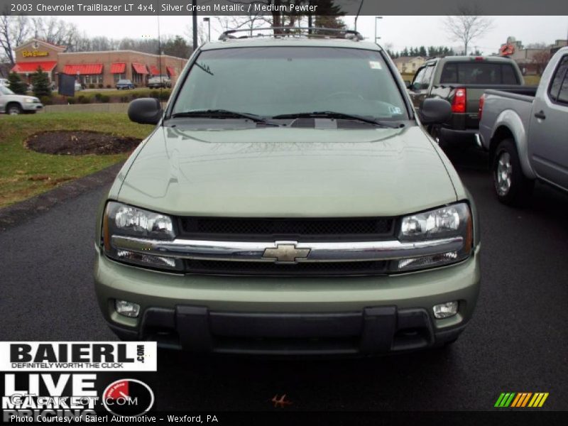 Silver Green Metallic / Medium Pewter 2003 Chevrolet TrailBlazer LT 4x4