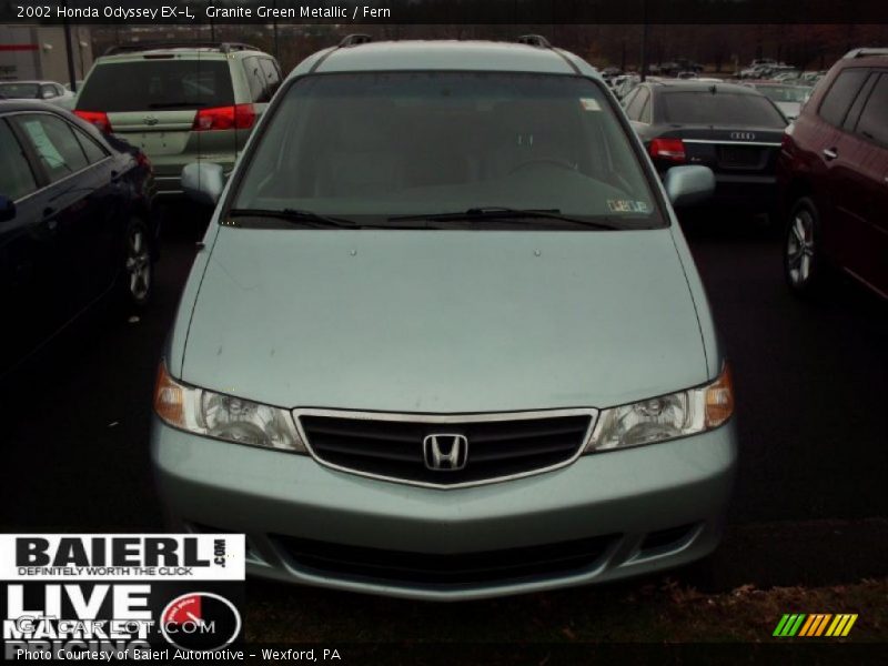 Granite Green Metallic / Fern 2002 Honda Odyssey EX-L