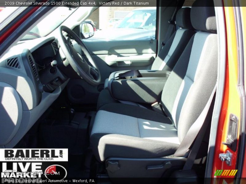 Victory Red / Dark Titanium 2009 Chevrolet Silverado 1500 Extended Cab 4x4