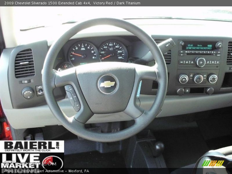 Victory Red / Dark Titanium 2009 Chevrolet Silverado 1500 Extended Cab 4x4