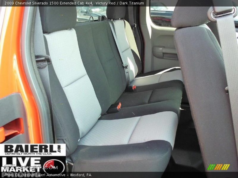 Victory Red / Dark Titanium 2009 Chevrolet Silverado 1500 Extended Cab 4x4