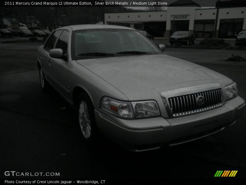 Silver Birch Metallic / Medium Light Stone 2011 Mercury Grand Marquis LS Ultimate Edition