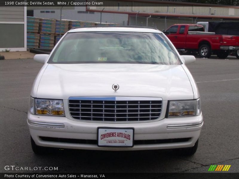 White / Cappuccino Cream 1998 Cadillac DeVille Sedan