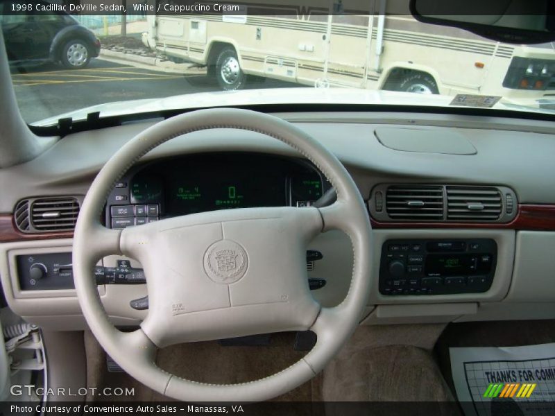 White / Cappuccino Cream 1998 Cadillac DeVille Sedan