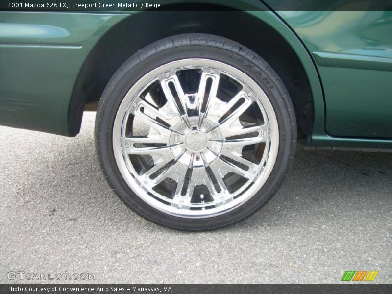 Freeport Green Metallic / Beige 2001 Mazda 626 LX
