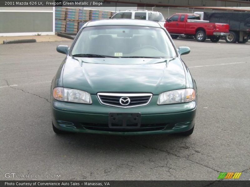 Freeport Green Metallic / Beige 2001 Mazda 626 LX