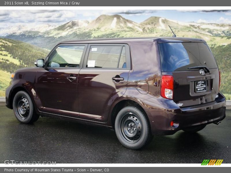 Sizzling Crimson Mica / Gray 2011 Scion xB