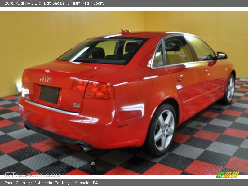 Brilliant Red / Ebony 2005 Audi A4 3.2 quattro Sedan