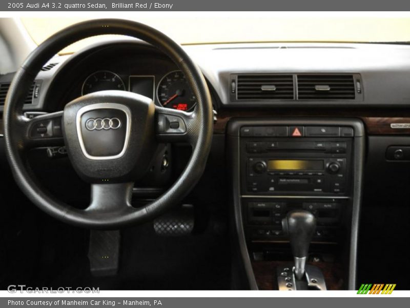 Brilliant Red / Ebony 2005 Audi A4 3.2 quattro Sedan