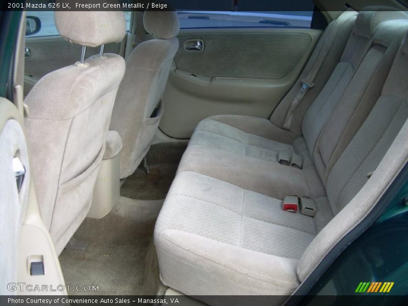 Freeport Green Metallic / Beige 2001 Mazda 626 LX