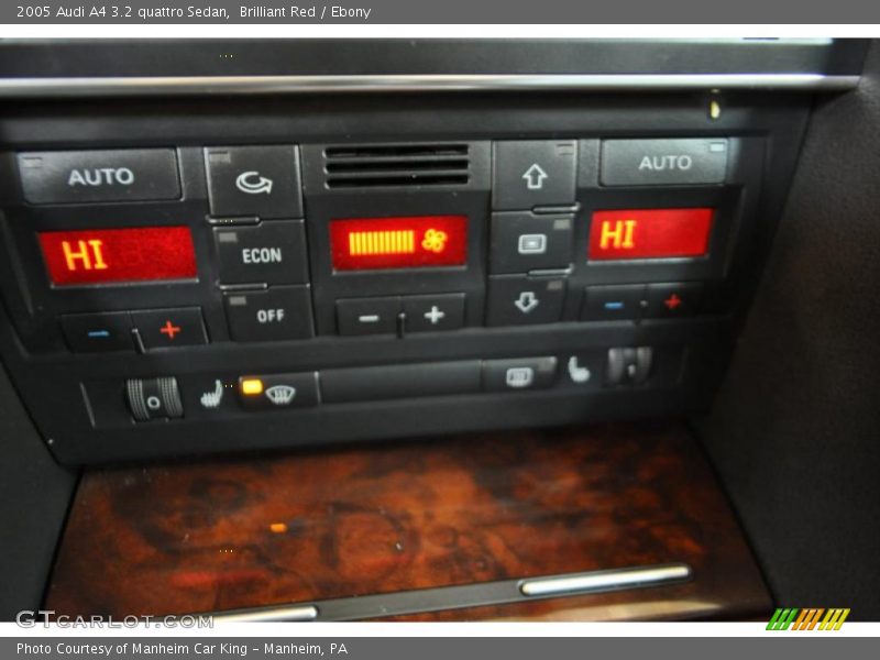 Brilliant Red / Ebony 2005 Audi A4 3.2 quattro Sedan