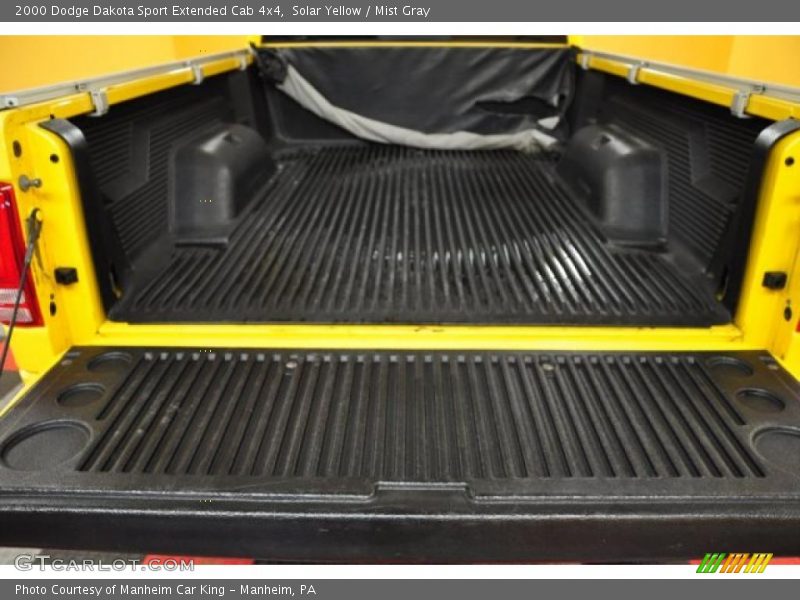 Solar Yellow / Mist Gray 2000 Dodge Dakota Sport Extended Cab 4x4