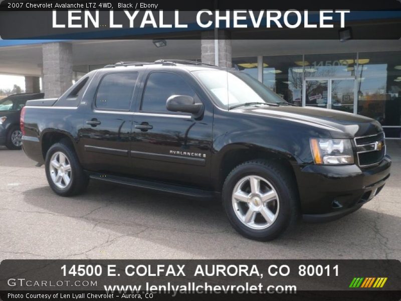Black / Ebony 2007 Chevrolet Avalanche LTZ 4WD