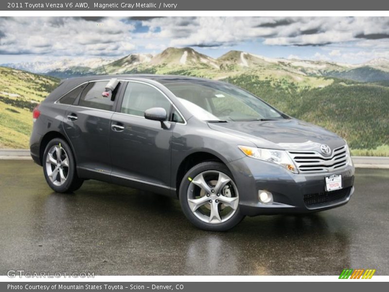 Magnetic Gray Metallic / Ivory 2011 Toyota Venza V6 AWD