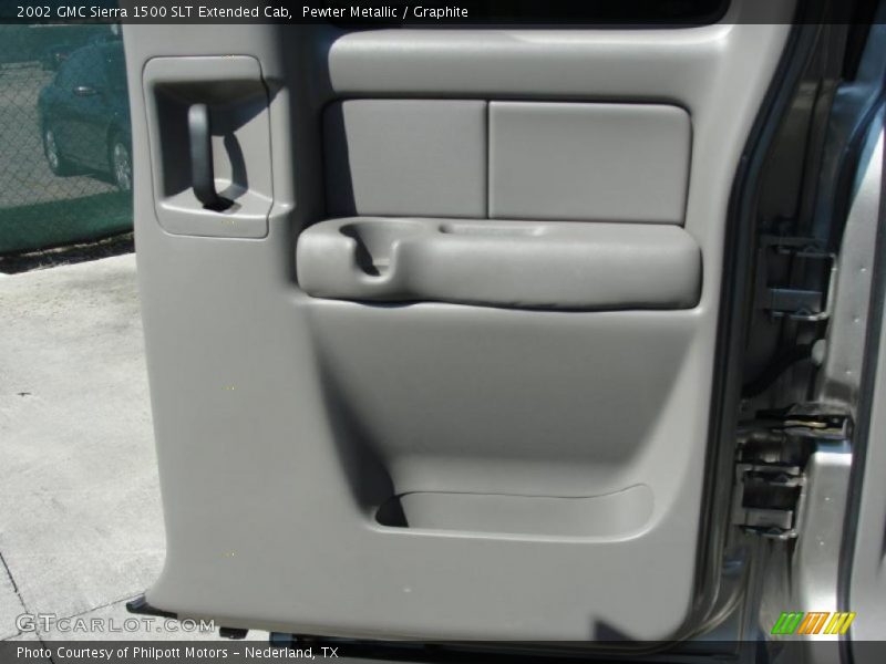 Pewter Metallic / Graphite 2002 GMC Sierra 1500 SLT Extended Cab