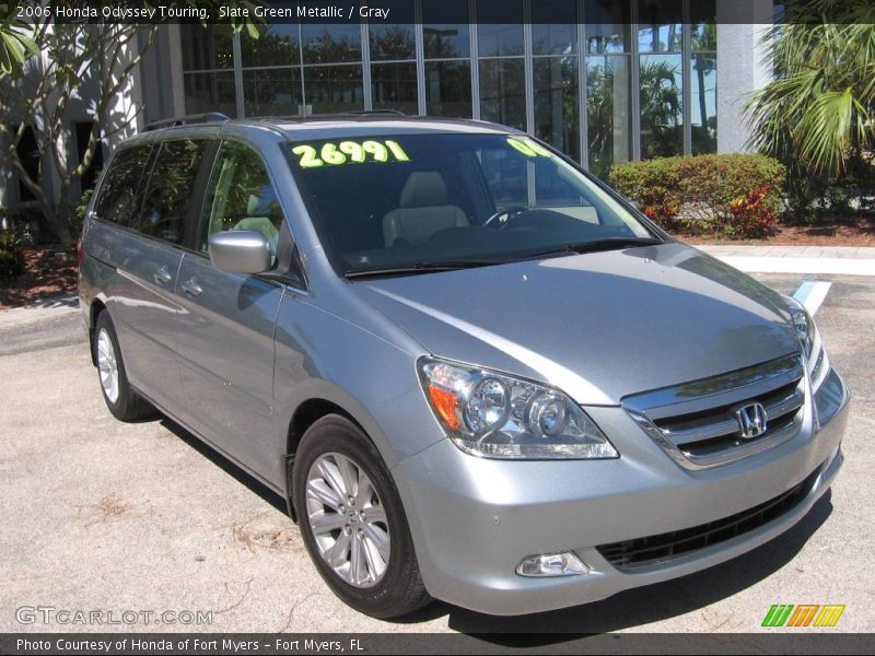Slate Green Metallic / Gray 2006 Honda Odyssey Touring